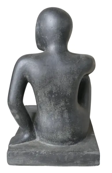Product image 4 of the product “Sculpture of seated thinking Person, 52 cm ”